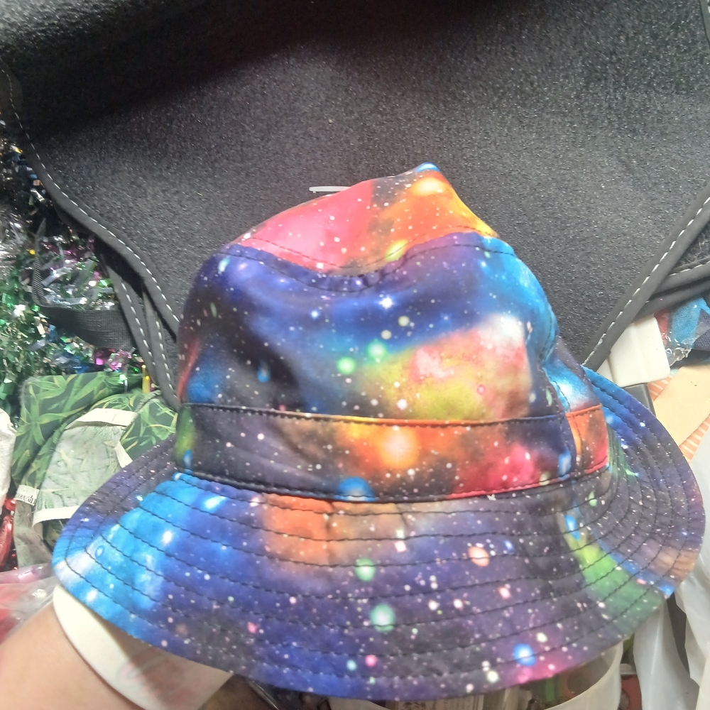 Galaxy Print Bucket Hat - Multicolor Women's Sun Hat